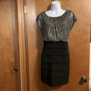 Silver Top Cocktail Dress
